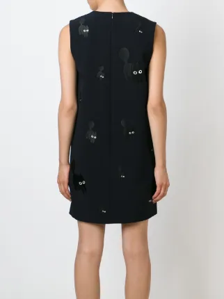 Victoria Beckham Embroidered Cat Shift Dress Farfetch Victoria Beckham Embroidered Cat Shift Dress