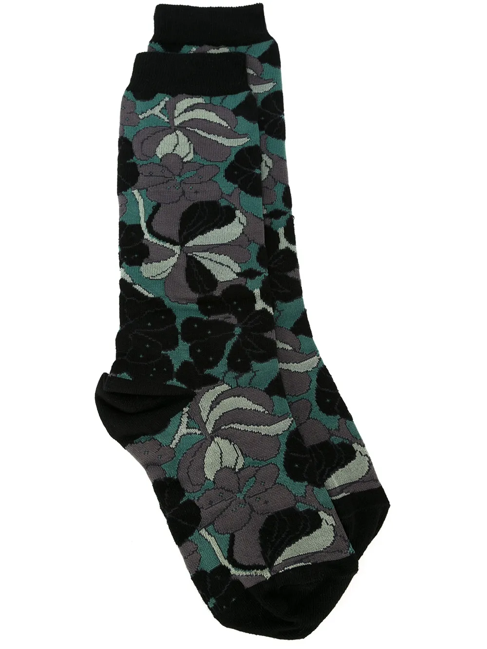 Marni flower intarsia socks | Black | Image 1