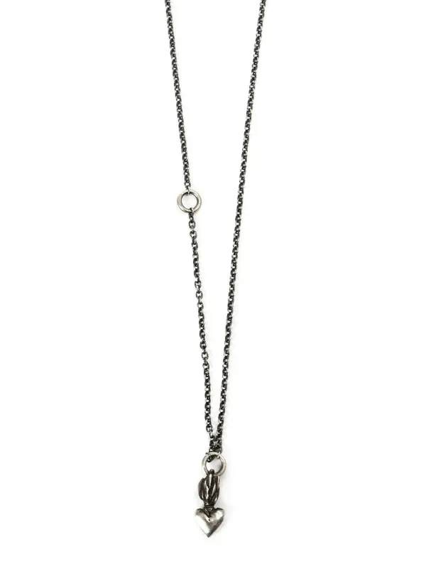 WERKSTATT:MÜNCHEN Mini Chain Heart Necklace | Metallic