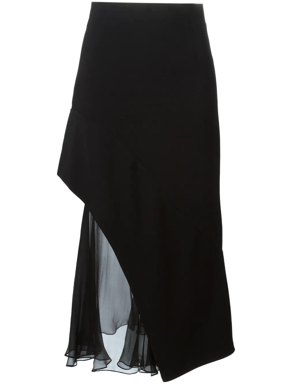 Givenchy sheer layer skirt - Nero