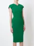 Victoria Beckham Shortsleeved Midi Dress - Farfetch