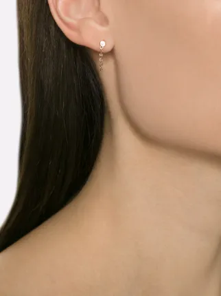Melissa Joy Manning Chain Wrap Diamond Post Earrings 442 Melissa Joy Manning Chain Wrap Diamond Post Earrings