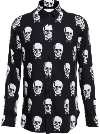 saint laurent day of the dead shirt