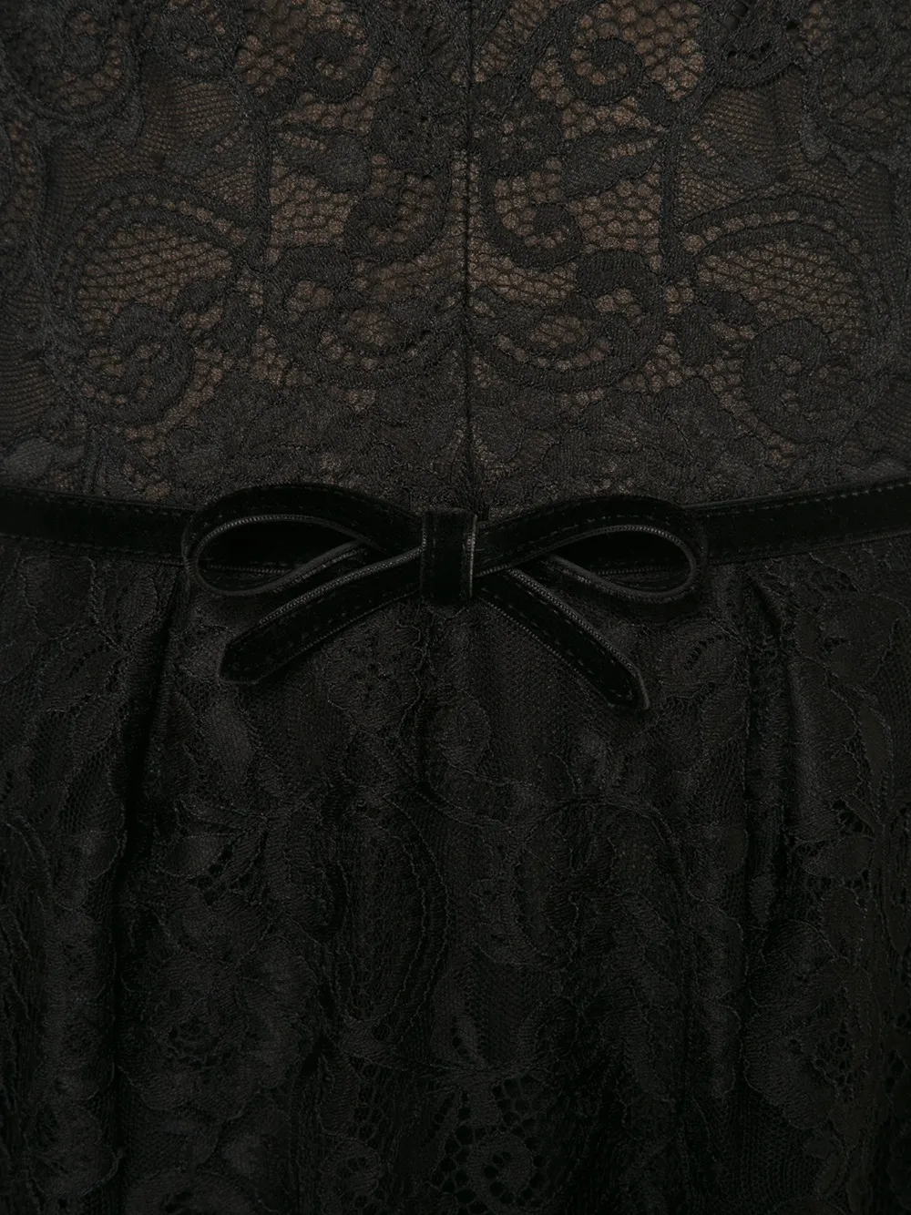 Marchesa Notte v-neck lace jumpsuit Zwart