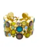 Image 1 of Vaubel 14kt gold multi stone circle cuff
