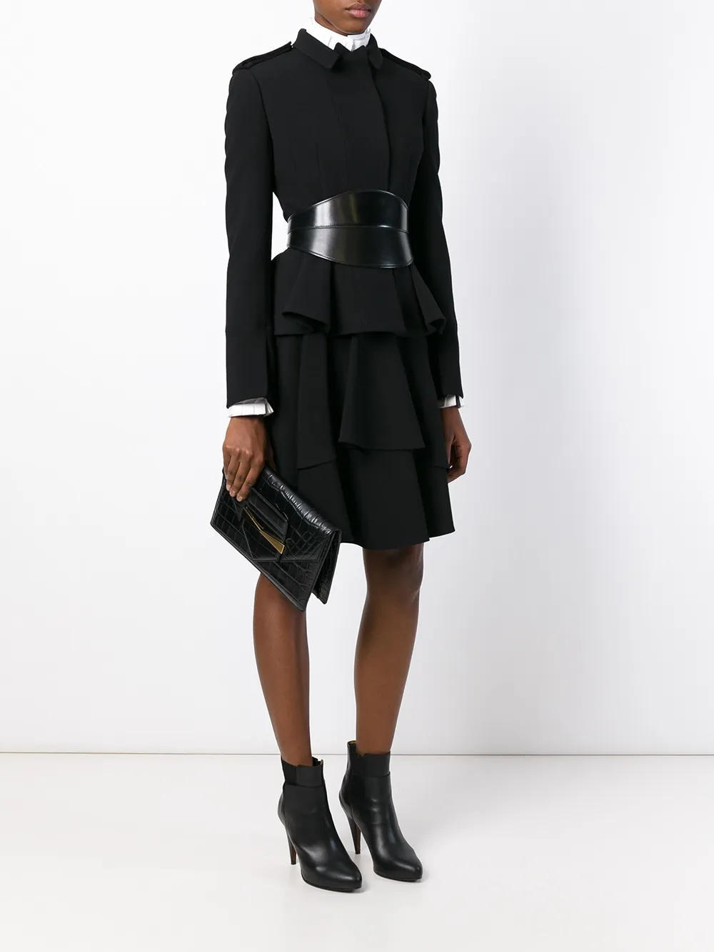 Alexander McQueen 'Legend' clutch - Zwart