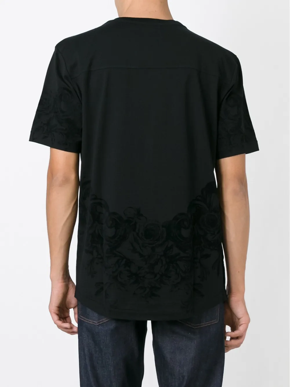 crown & bee print t-shirt