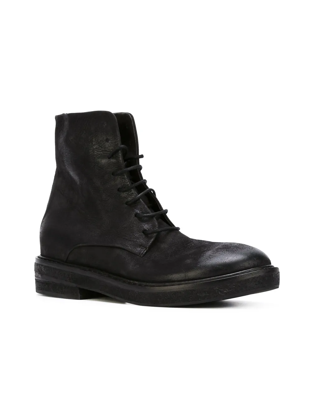 Marsèll distressed combat boots Zwart