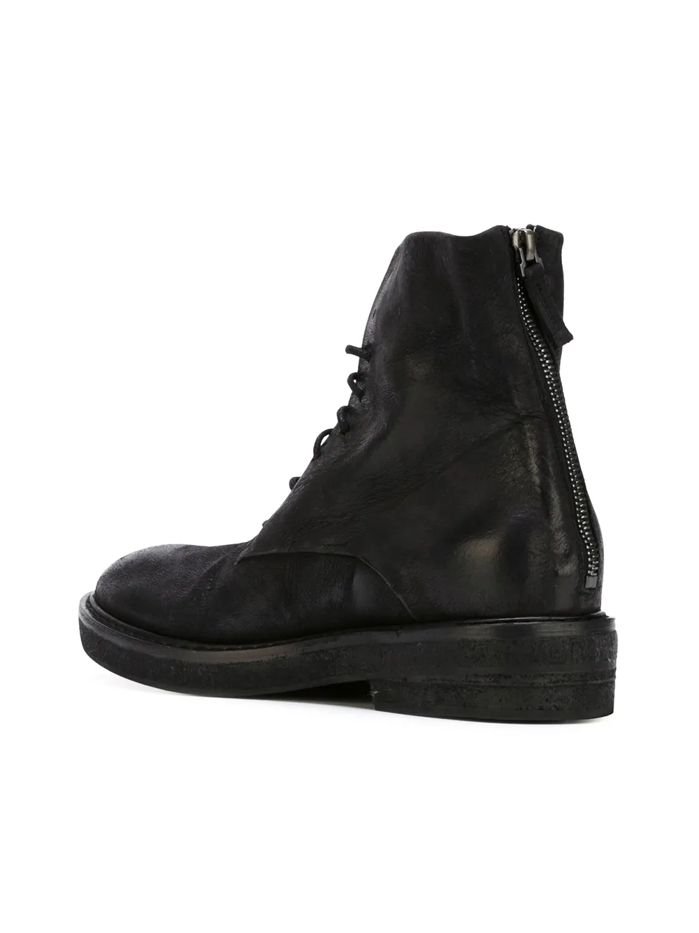 Marsèll distressed combat boots Zwart