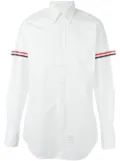 Thom Browne grosgrain-armband cotton shirt - White