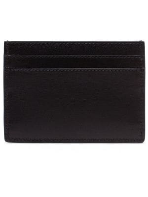 BOSS - Monogram-embossed billfold wallet in grained leather