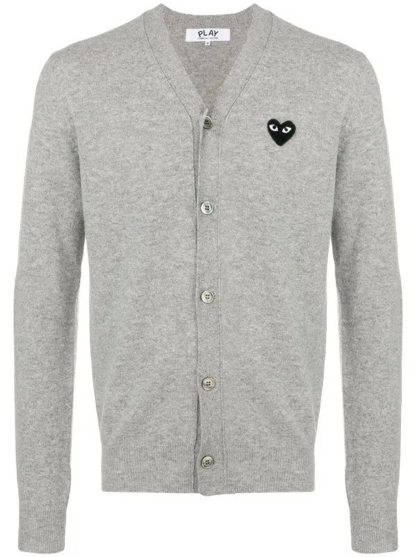 Bevægelig Forstad Dyster Comme Des Garçons Play Logo Patch v-neck Cardigan - Farfetch