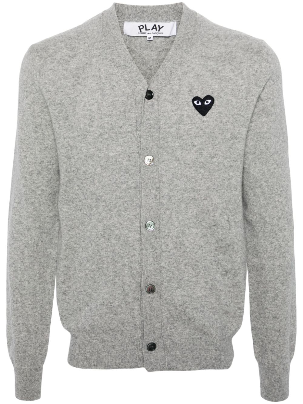 Comme Des Garçons Play logo patch v-neck cardigan