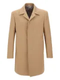 Thom Browne mac bal collar overcoat - Neutrals