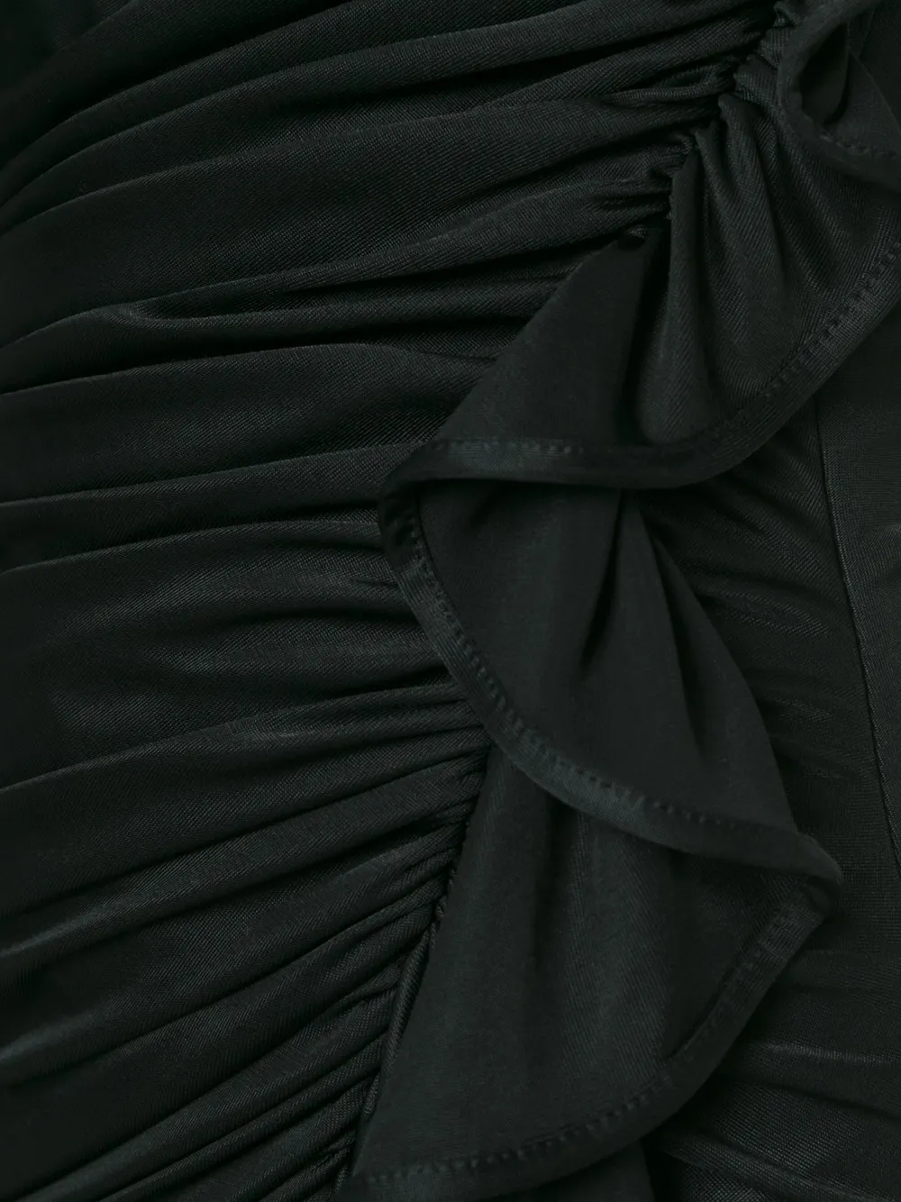 Givenchy gathered cascading gown Zwart