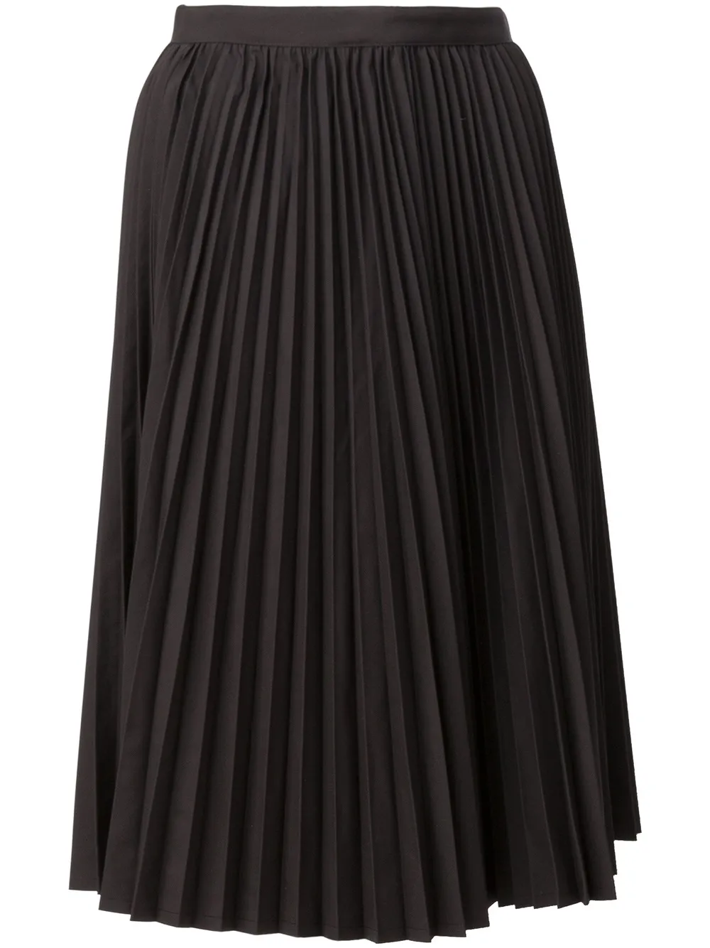 Junya Watanabe pleated midi skirt - Nero