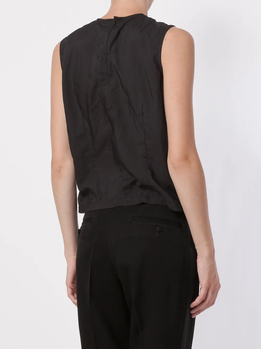 Comme Des Garçons round neck tank top Zwart