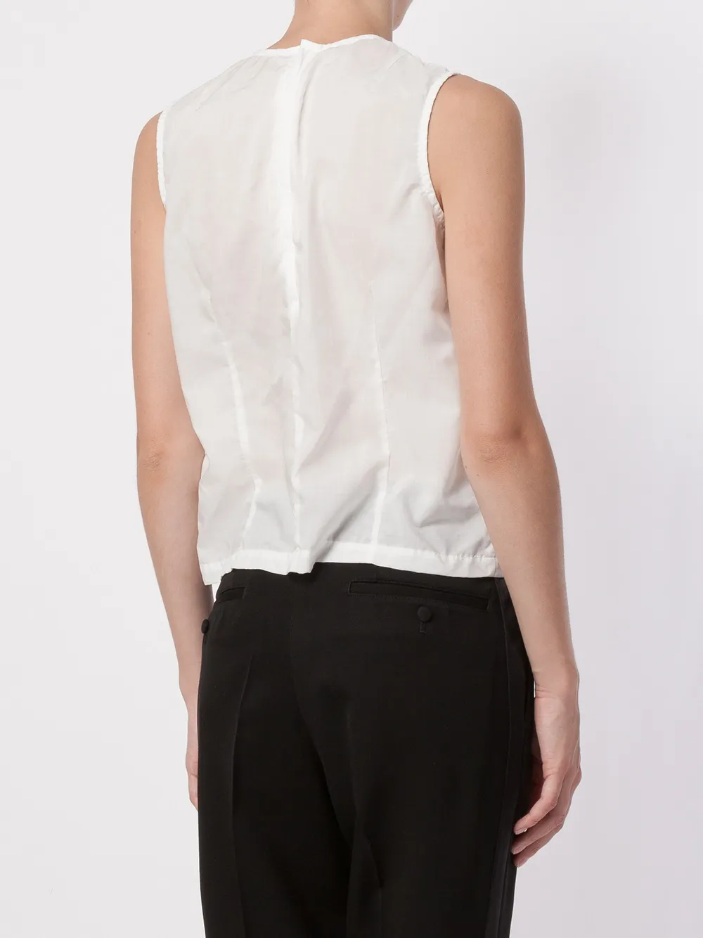 Comme Des Garçons round neck tank top Wit