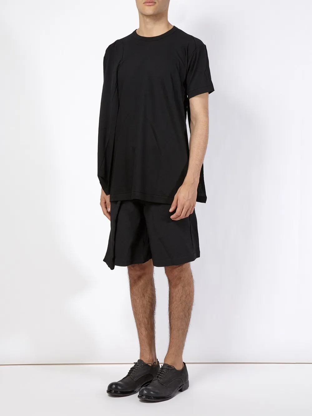 Comme des Garçons Homme Plus cut out detail T-shirt - Zwart