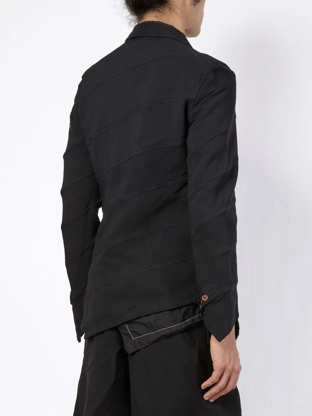 Comme Des Garçons Homme Deux Asymmetric Blazer In Black