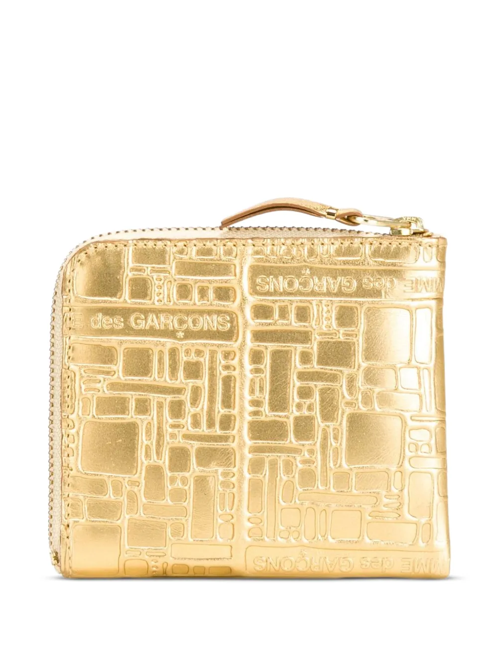 Comme Des Garçons Wallet logo-embossed leather wallet | Metallic | Image 1