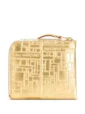Comme Des Garçons Wallet logo-embossed leather wallet - Metallic