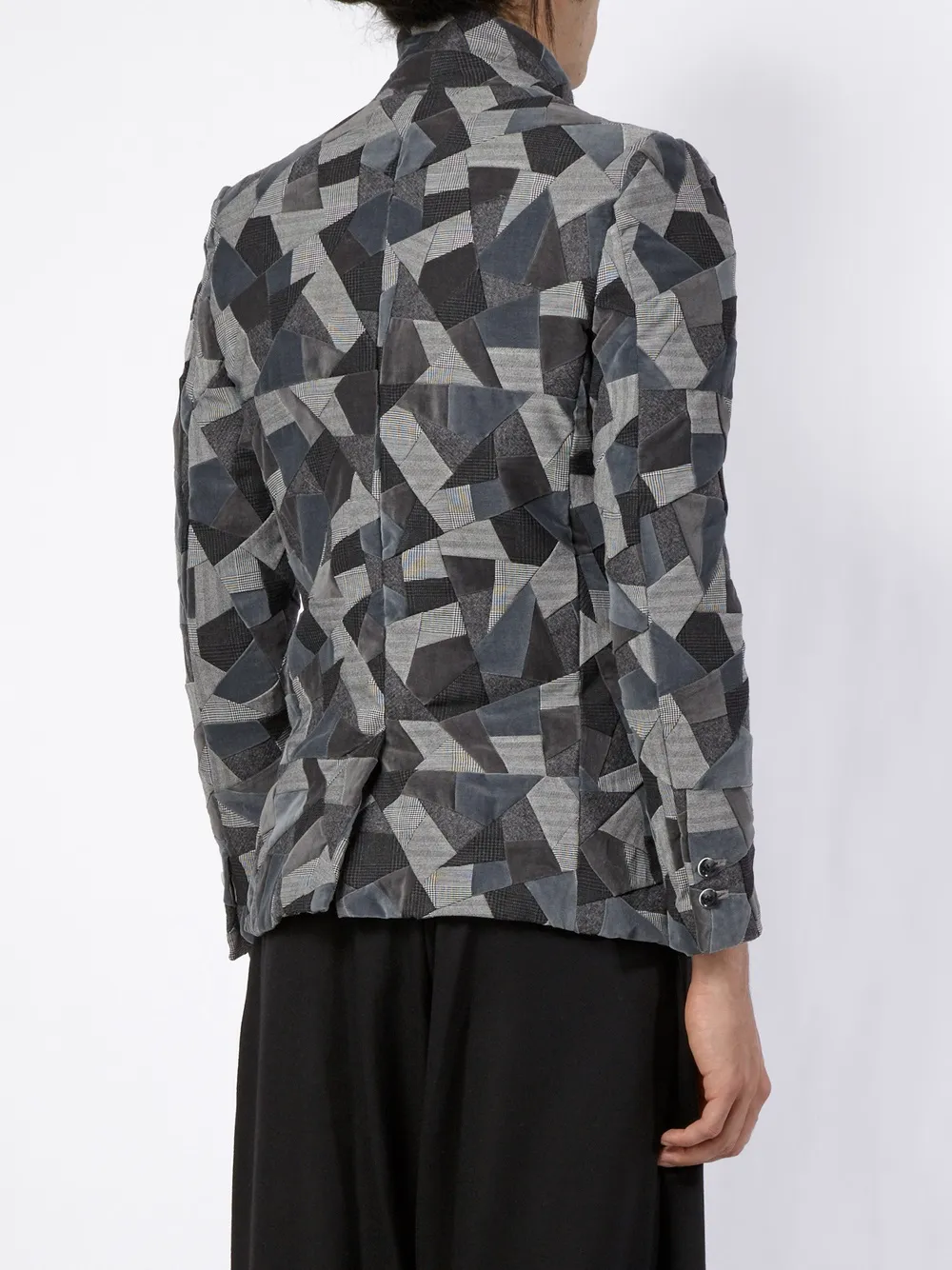 Anrealage Patchwork Blazer In Gray