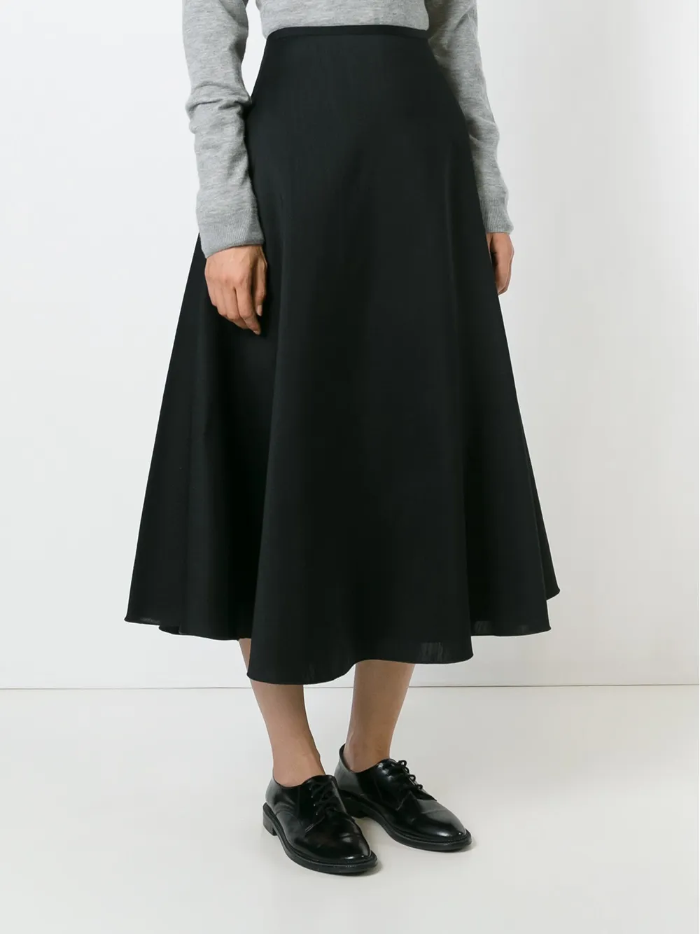  Lanvin Mittellanger Rock   Schwarz 