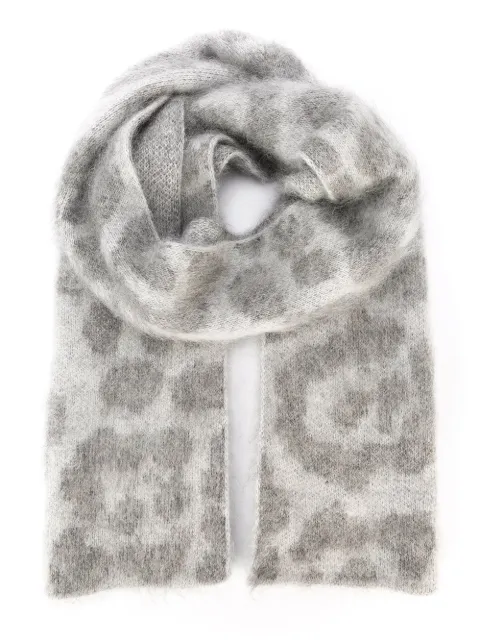 Stella McCartney leopard intarsia scarf