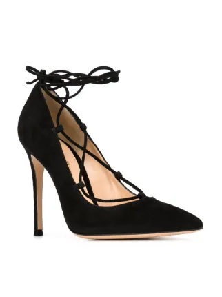 gianvito rossi lace up pumps