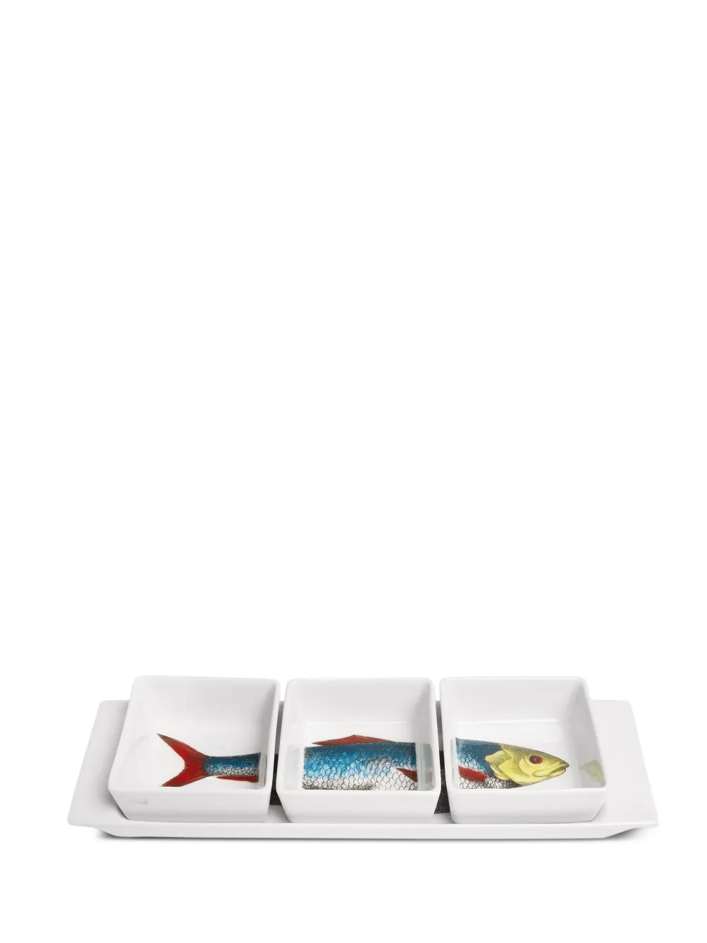 Fornasetti Pesci appetizer set | White | Image 1