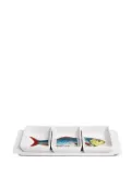 Fornasetti Pesci appetizer set - White