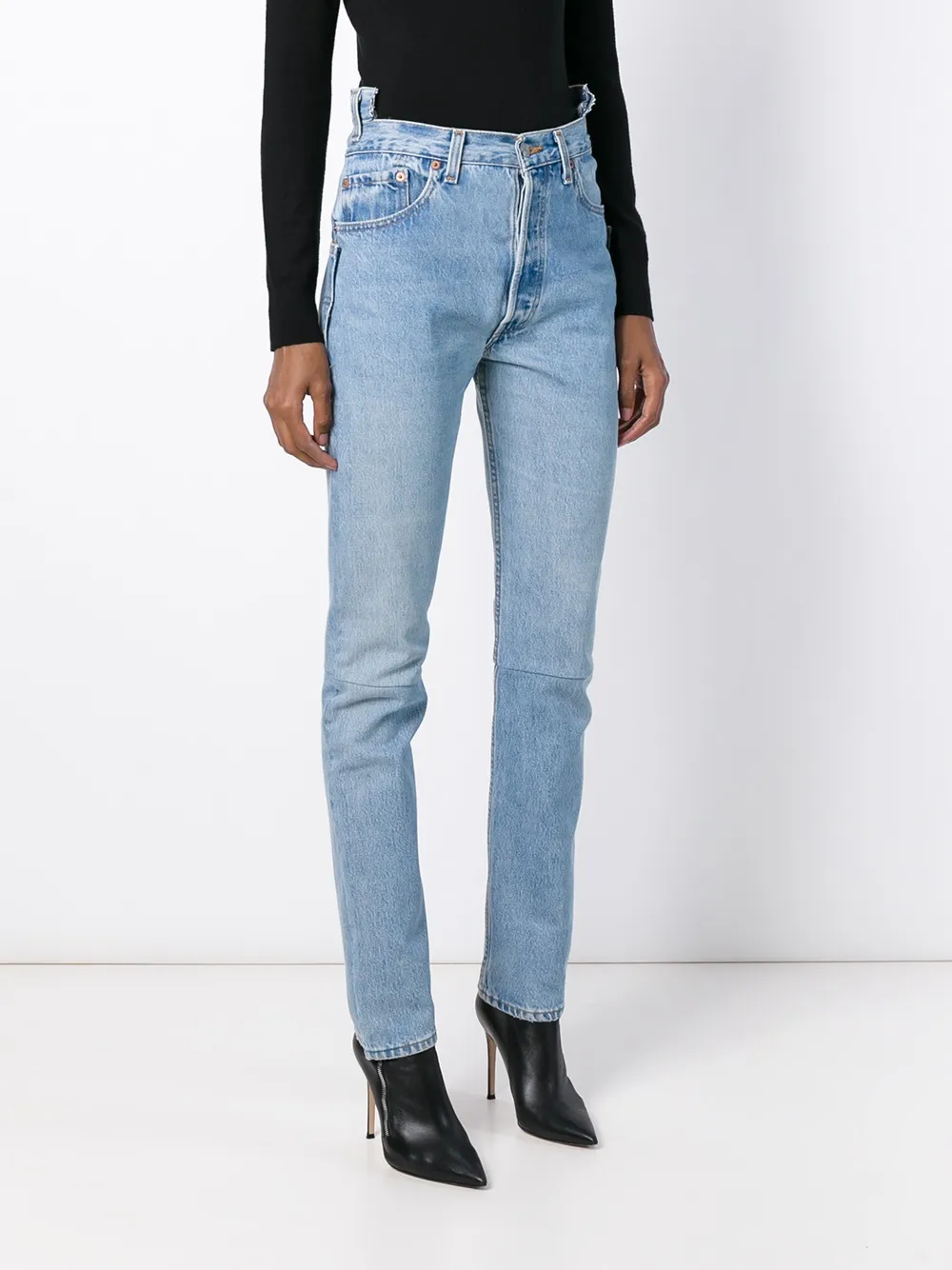 VETEMENTS high waisted jeans Blauw