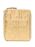 Comme Des Garçons Wallet logo-embossed zip wallet - Gold