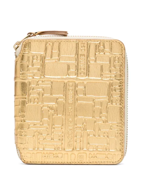 Comme Des Garçons Wallet logo-embossed zip wallet