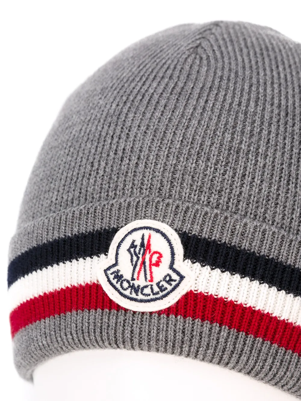 moncler striped beanie