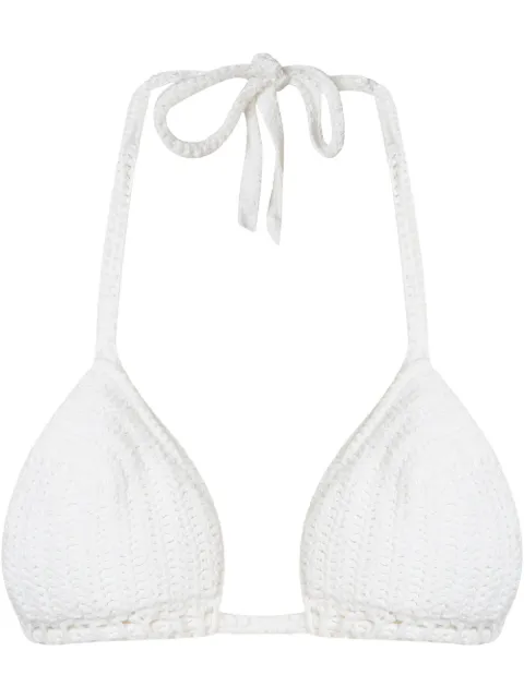 Amir Slama knit triangle bikini top