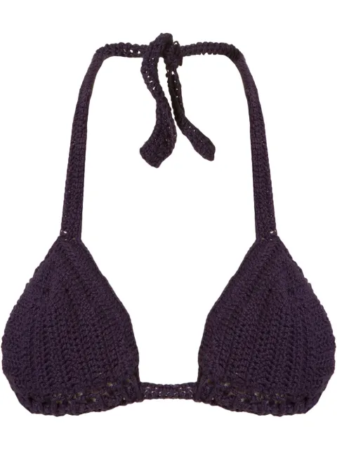 Amir Slama knit triangle bikini top