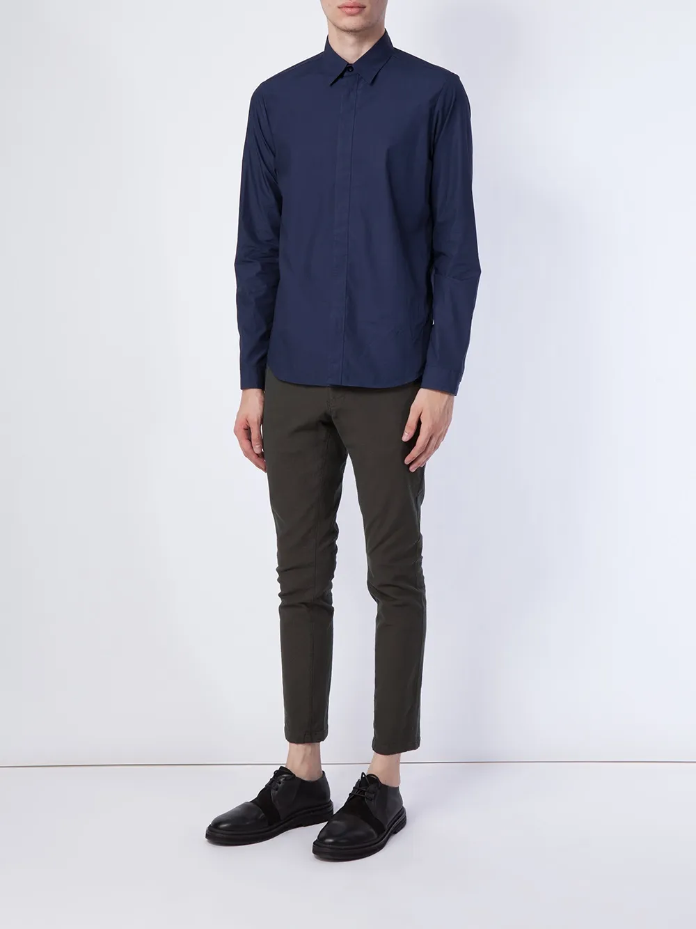 08Sircus slim cropped trousers - Groen