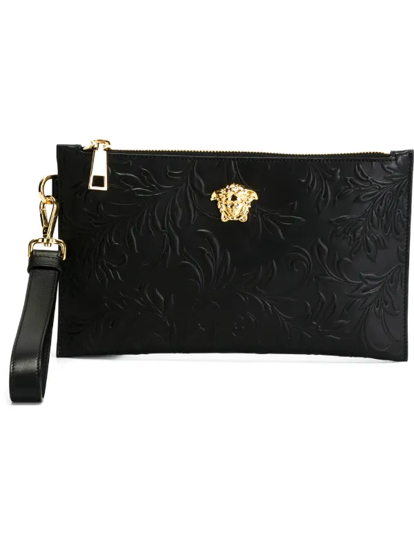 Versace black 'Vanitas' clutch for men