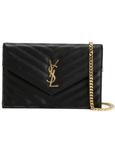 ysl quilted wallet on chain