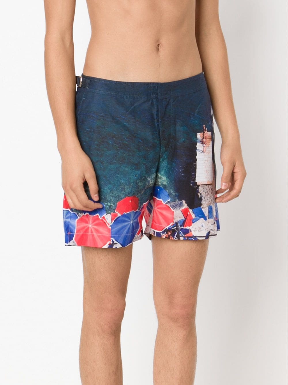 Shop Orlebar Brown 'bulldog' Swim Shorts In Blue