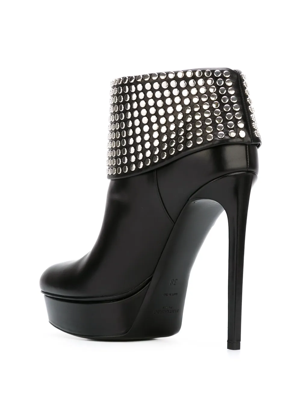 Saint Laurent Studded Platform Boots - Farfetch