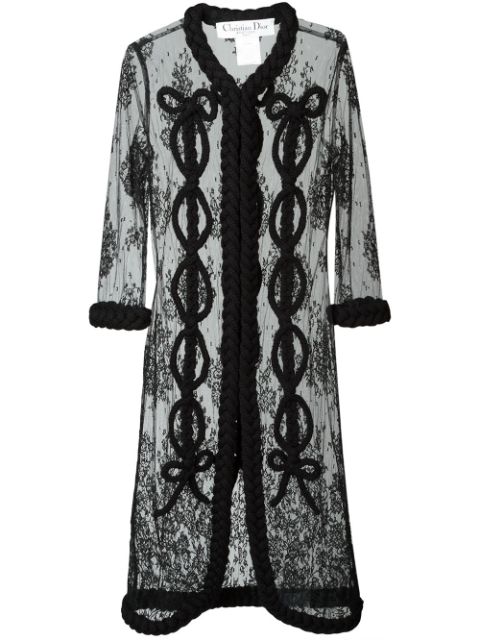 Christian Dior Vintage Lace Tulle Coat - Farfetch