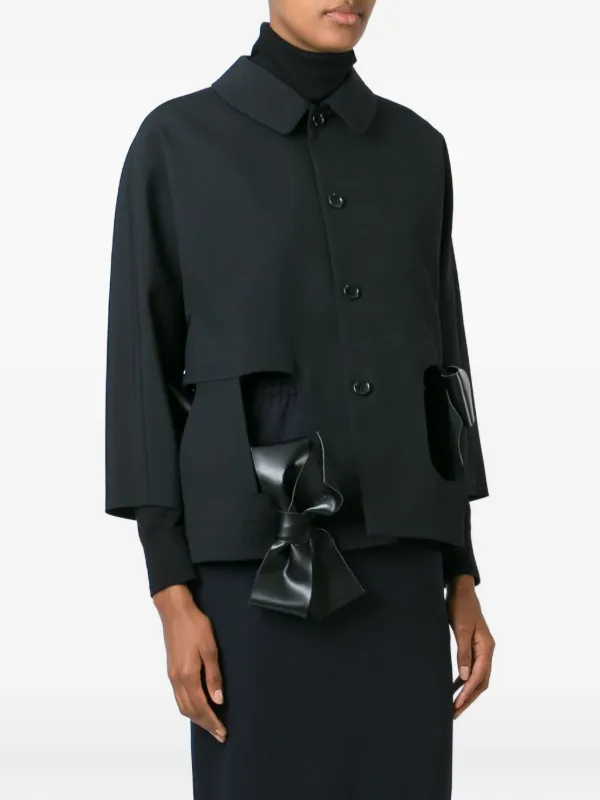 Comme Des Garçons リボンディテール ジャケット | ブラック | FARFETCH JP
