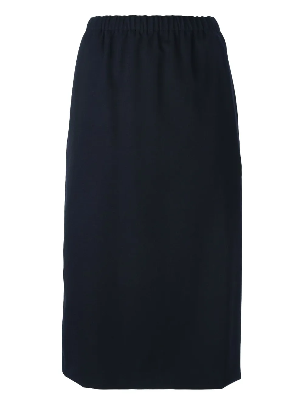 Comme Des Garçons Elasticated-waistband Midi Skirt In Blue