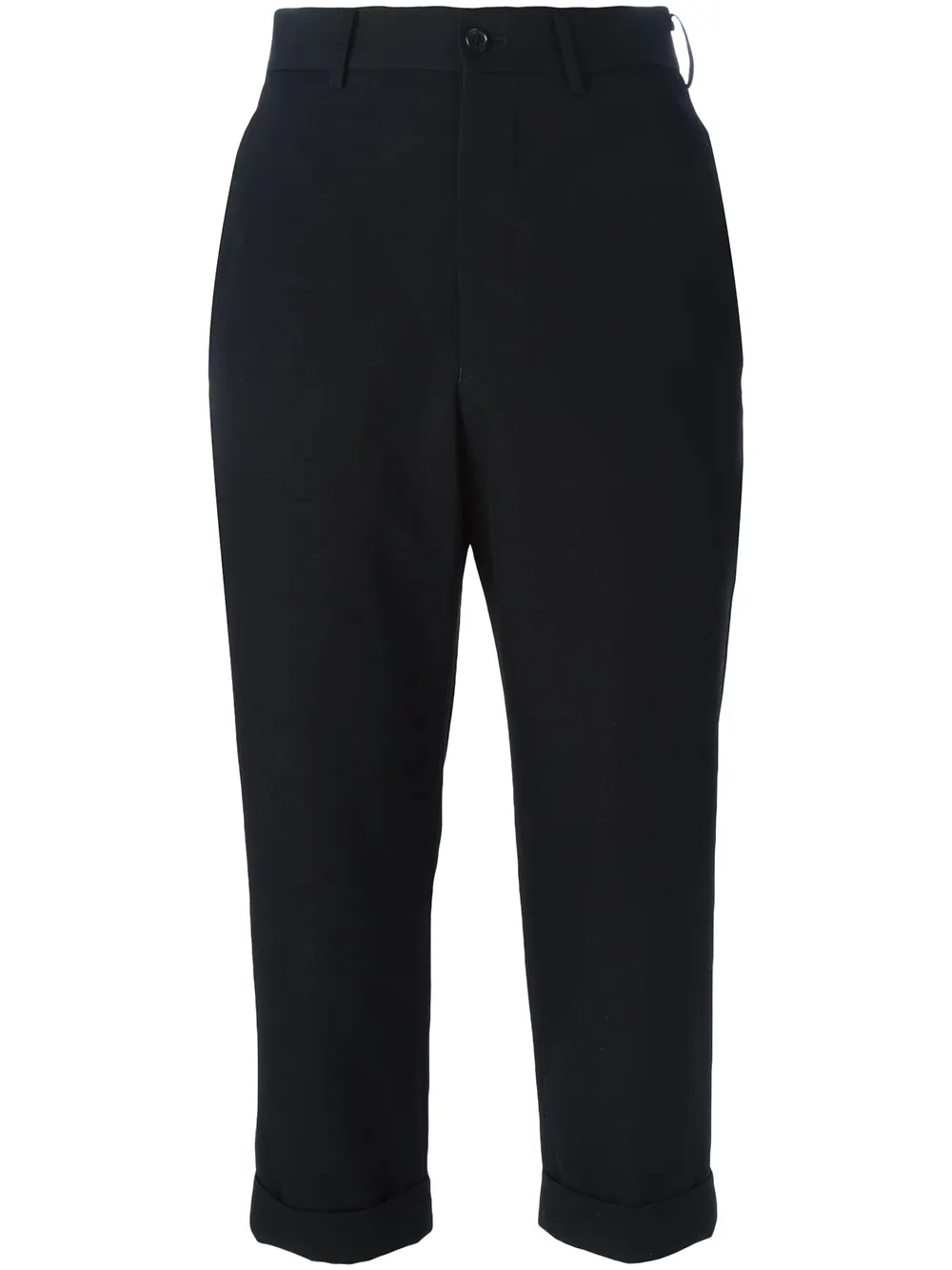 Comme Des Garçons Cropped Trousers In Black