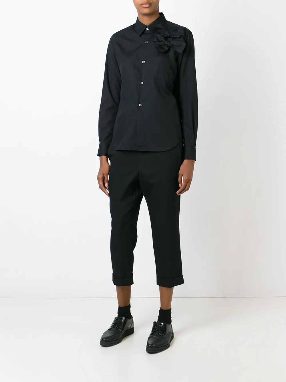 Comme Des Garçons Comme Des Garçons cropped trousers - Zwart
