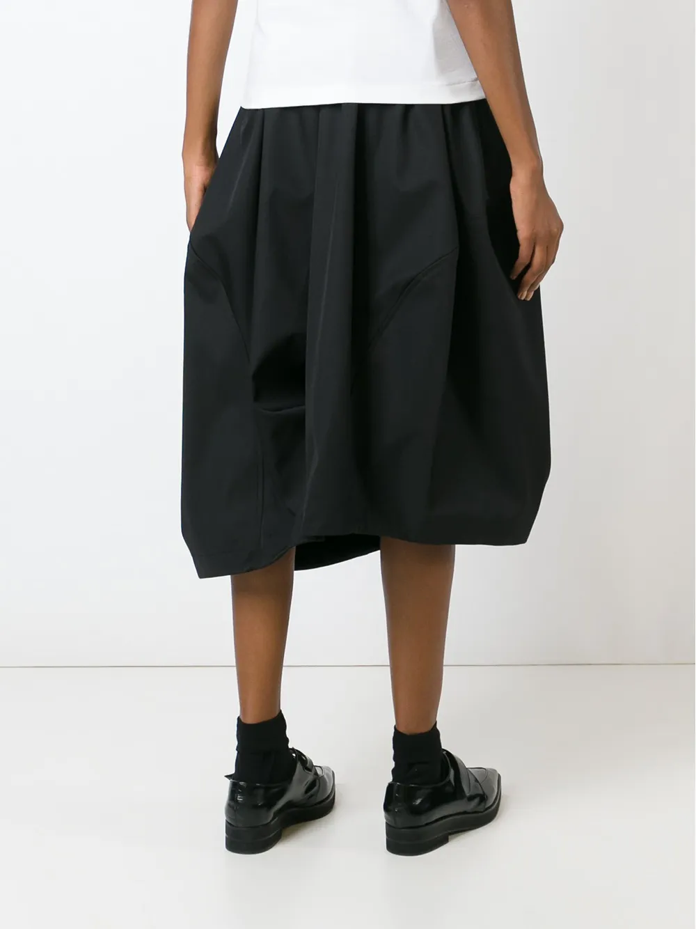 Comme Des Garçons Oversized Wide Culottes In Black