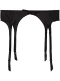 Fleur Du Mal topstitch garter belt - Black
